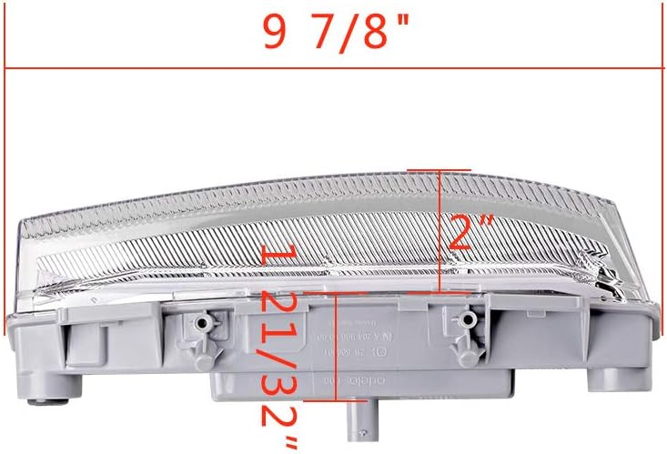 AutoXcessori 2PCS Front Bumper DRL Day Running Lights LED Fog Lamps Bar for Mercedes W204 W212 E350 C350 C250 2007-2014 - Image 5